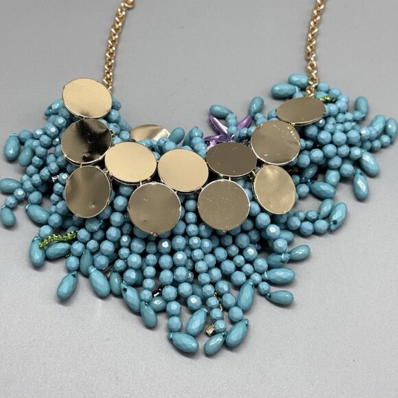 NEW Authentic Betsey Johnson MERMAID JEWELS Statement Necklace Orchid Starfish - Picture 7 of 7